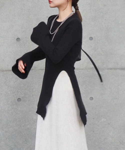 新品、未着用・アパルトモン　Slit Sleeve Knit Pullover Slit Sleeve Knit Pullover | ブランド古着の買取・委託販売 KLD