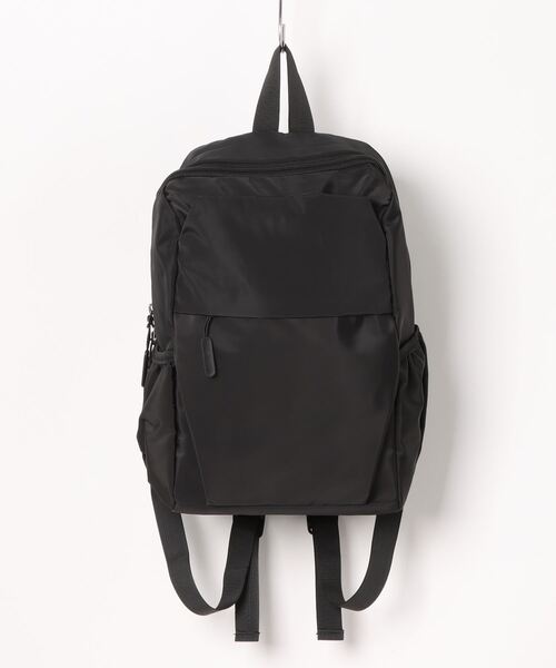 セール】【軽量・撥水加工】 シンプル無地コンパクトリュック/背面