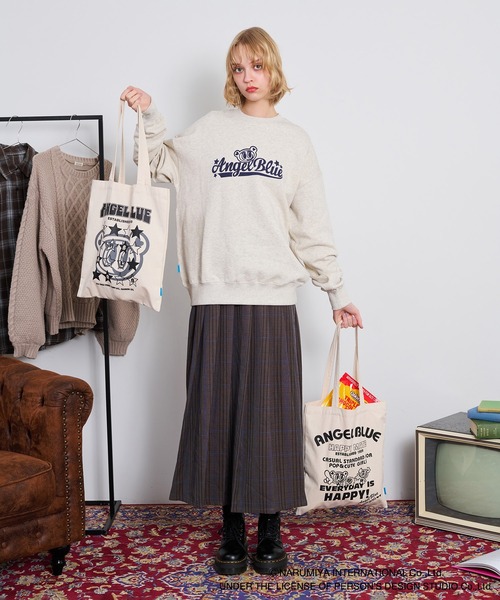 apres jour mignon(アプレジュールミニョン)の「【ANGEL BLUE×apresjour mignonコラボ】トートバッグ【ZOZOTOWN限定アイテム】(トートバッグ・レディース・ナチュラル/アイボリー・フリー)」の16枚目の写真