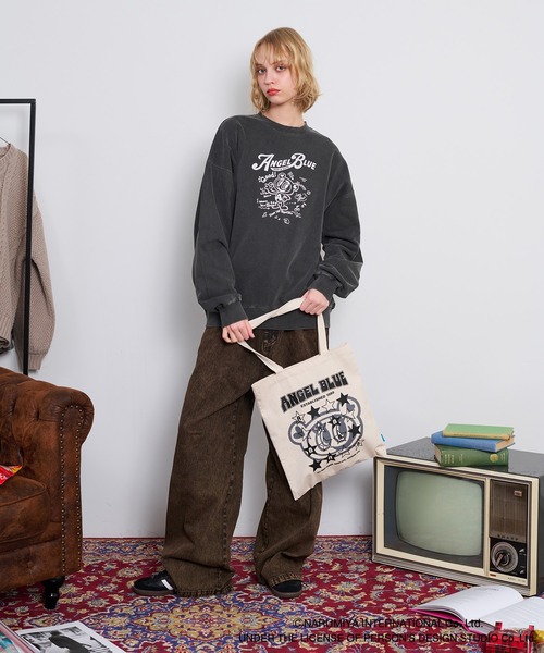 apres jour mignon(アプレジュールミニョン)の「【ANGEL BLUE×apresjour mignonコラボ】トートバッグ【ZOZOTOWN限定アイテム】(トートバッグ・レディース・ナチュラル/アイボリー・フリー)」の4枚目の写真