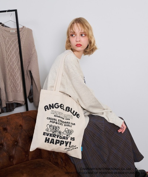 apres jour mignon(アプレジュールミニョン)の「【ANGEL BLUE×apresjour mignonコラボ】トートバッグ【ZOZOTOWN限定アイテム】(トートバッグ・レディース・ナチュラル/アイボリー・フリー)」の11枚目の写真