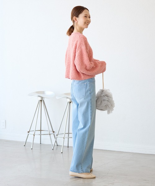 ROPE' PICNIC（ロペピクニック）の「スパンコール混リボンヤーンニットプルオーバー（ニット/セーター・レディース・キナリ/ピンク系その他2/ライトグレー/ピンク/ブルー系その他4・38）」の10枚目の写真