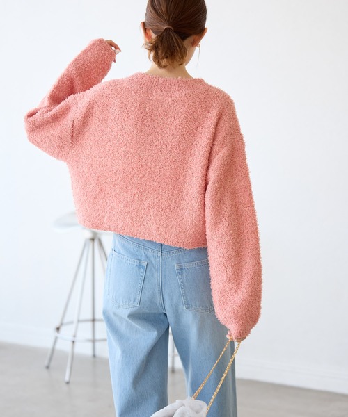 ROPE' PICNIC（ロペピクニック）の「スパンコール混リボンヤーンニットプルオーバー（ニット/セーター・レディース・キナリ/ピンク系その他2/ライトグレー/ピンク/ブルー系その他4・38）」の13枚目の写真