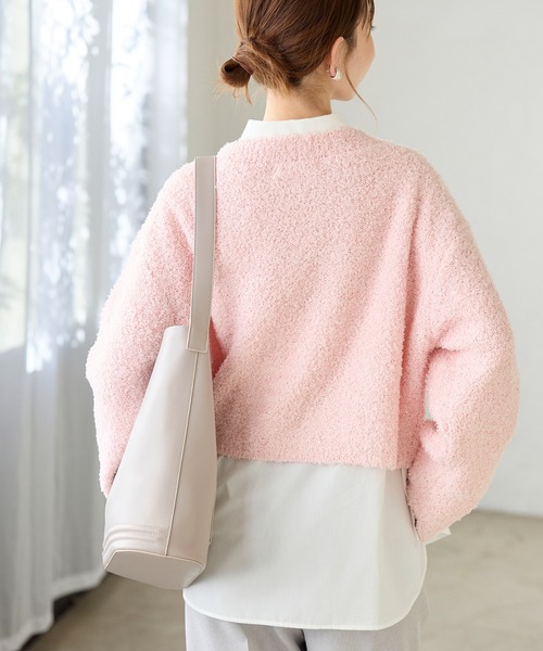 ROPE' PICNIC（ロペピクニック）の「スパンコール混リボンヤーンニットプルオーバー（ニット/セーター・レディース・キナリ/ピンク系その他2/ライトグレー/ピンク/ブルー系その他4・38）」の16枚目の写真