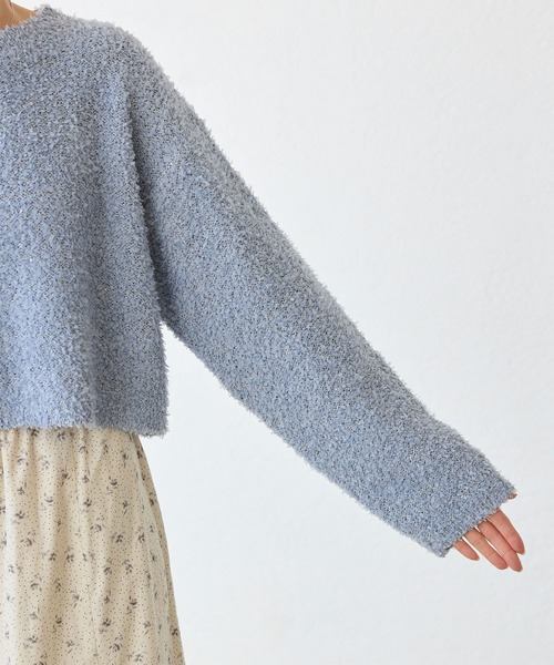 ROPE' PICNIC（ロペピクニック）の「スパンコール混リボンヤーンニットプルオーバー（ニット/セーター・レディース・キナリ/ピンク系その他2/ライトグレー/ピンク/ブルー系その他4・38）」の22枚目の写真