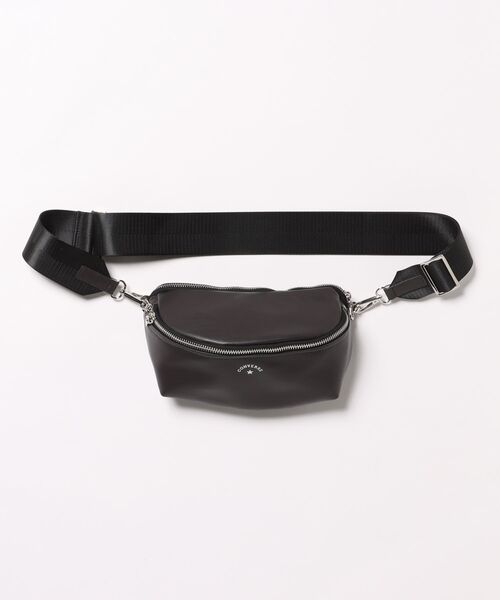 CONVERSE（コンバース）の「【CONVERSE】 FAKE LEATHER BODY BAG/ウエストバッグ/ウエストポーチ/ファニーパック/ボディバッグ/カバン（ボディバッグ/ウエストポーチ・レディース・アイボリー/シルバー/チャコール/ブラック・FREE）」の3枚目の写真