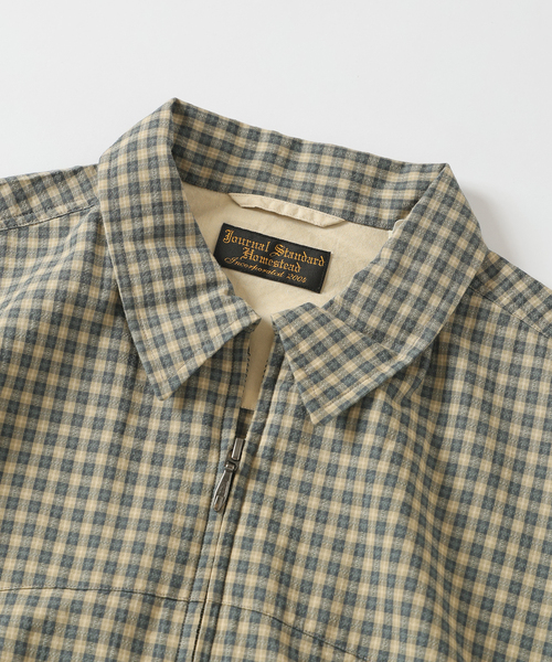 JOURNAL STANDARD J.S HOMESTEAD(ジャーナルスタンダードホームステッド)の「J.S.Homestead / ミニチェック サンタフェシャツ(シャツ/ブラウス・メンズ・ブラック系その他/アーミー/ブルー系その他・MEDIUM/LARGE)」の12枚目の写真