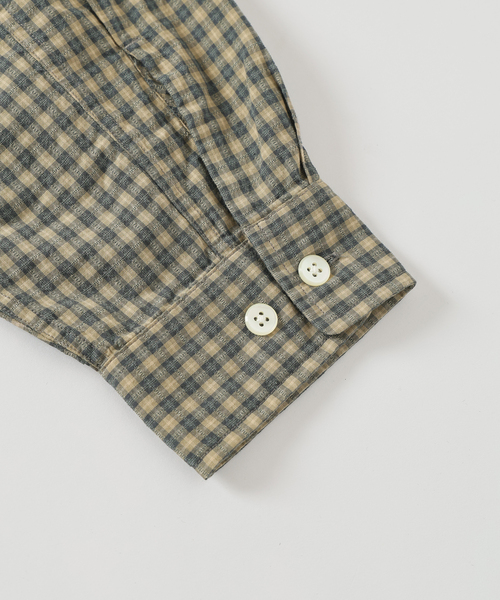 JOURNAL STANDARD J.S HOMESTEAD(ジャーナルスタンダードホームステッド)の「J.S.Homestead / ミニチェック サンタフェシャツ(シャツ/ブラウス・メンズ・ブラック系その他/アーミー/ブルー系その他・MEDIUM/LARGE)」の16枚目の写真