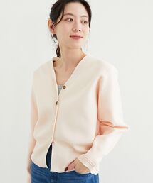 le.coeur blanc | スムースニットVネックカーディガン(カーディガン/ボレロ)