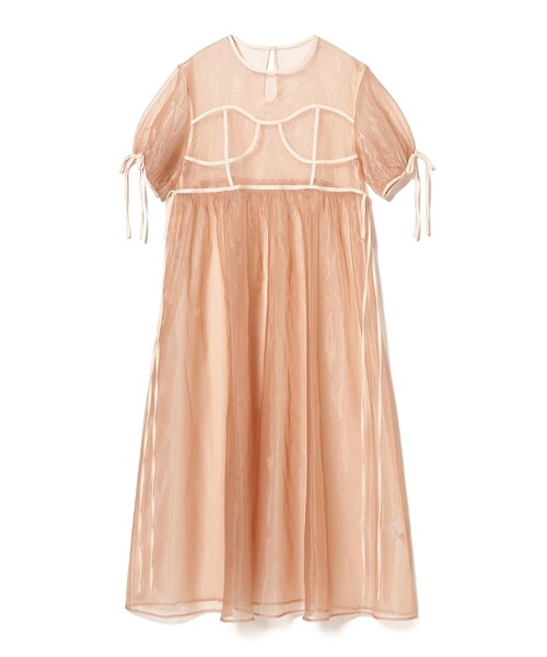 CAROLINA GLASER（カロリナ グレイサー）の「コルセット オーガンジーワンピース（ワンピース・レディース・ブラック/ピンク・MEDIUM/SMALL）」の14枚目の写真