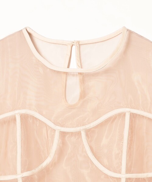 CAROLINA GLASER（カロリナ グレイサー）の「コルセット オーガンジーワンピース（ワンピース・レディース・ブラック/ピンク・MEDIUM/SMALL）」の15枚目の写真