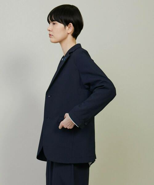 FRAPBOIS(フラボア)の「コンフォートサッカー ジャケット(テーラードジャケット・レディース・ネイビー/カーキ・2/1)」の16枚目の写真