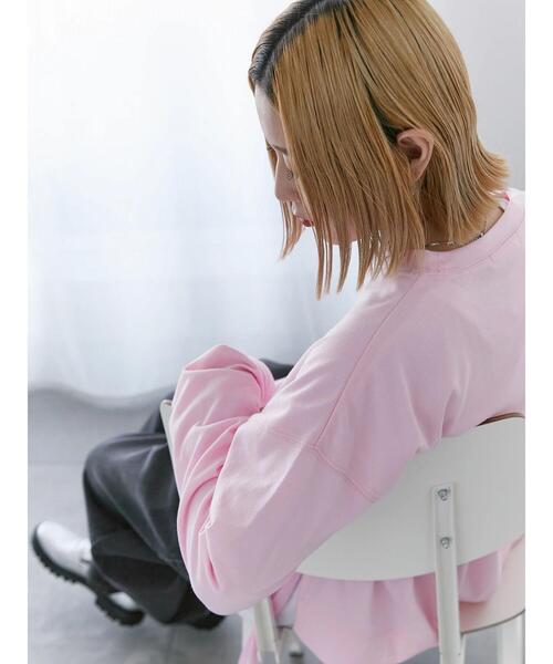 Samansa Mos2 blue(サマンサモスモスブルー)の「◎サイドリボンロンT(Tシャツ/カットソー・レディース・ブラック/ピンク/パープル・F)」の21枚目の写真