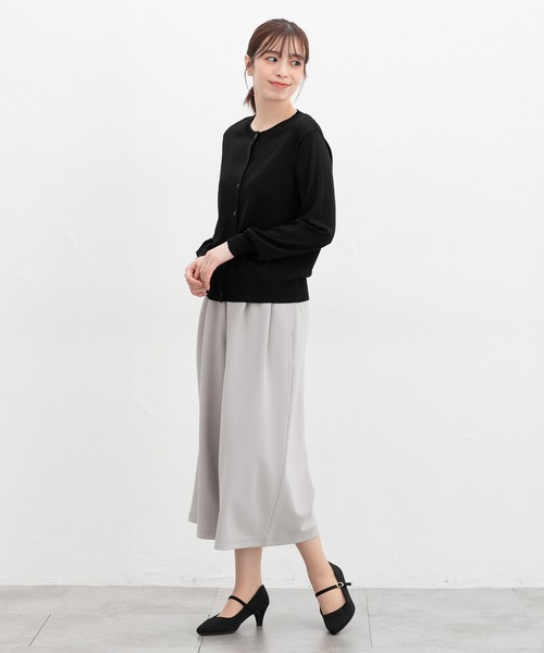 Honeys(ハニーズ)の「【UVカット・花粉リリース加工】花粉対策クルーカーデ(カーディガン/ボレロ・レディース・イエロー/グレイッシュベージュ/ブラック/レッド/グリーン/ブルー/ネイビー・M/LL/S/L)」の10枚目の写真