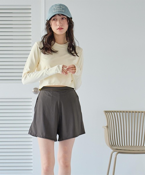 シードレス 水着セットアップ、ショートパンツ付 シードレス SEA DRESS ショートパンツ付タックビキニ/セット水着