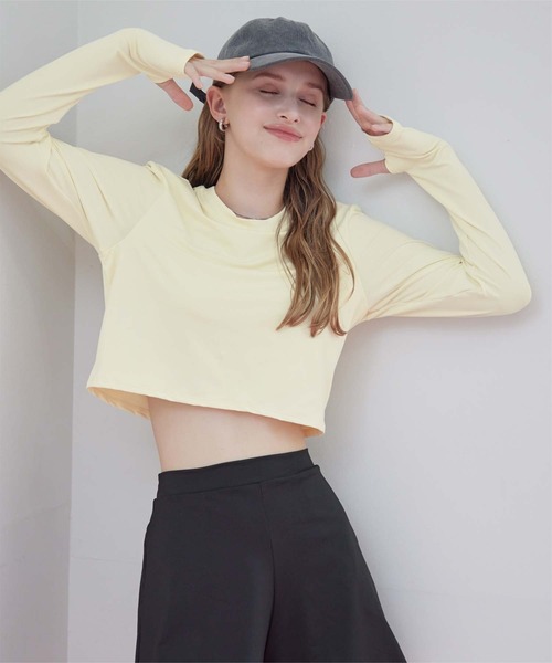 SEA DRESS（シードレス）の「3点セット/ショートパンツ×カップ付長袖ビキニ/水着（水着・レディース・モカ/アイボリー/ブラック/ホワイト系その他/ホワイト系その他2/ホワイト系その他3/ピンク・M/S/LL/L/2XL）」の12枚目の写真