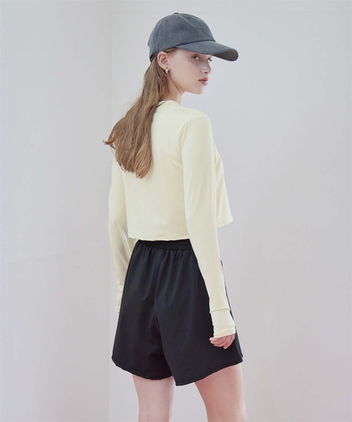 SEA DRESS（シードレス）の「3点セット/ショートパンツ×カップ付長袖ビキニ/水着（水着・レディース・モカ/アイボリー/ブラック/ホワイト系その他/ホワイト系その他2/ホワイト系その他3/ピンク・M/S/LL/L/2XL）」の14枚目の写真