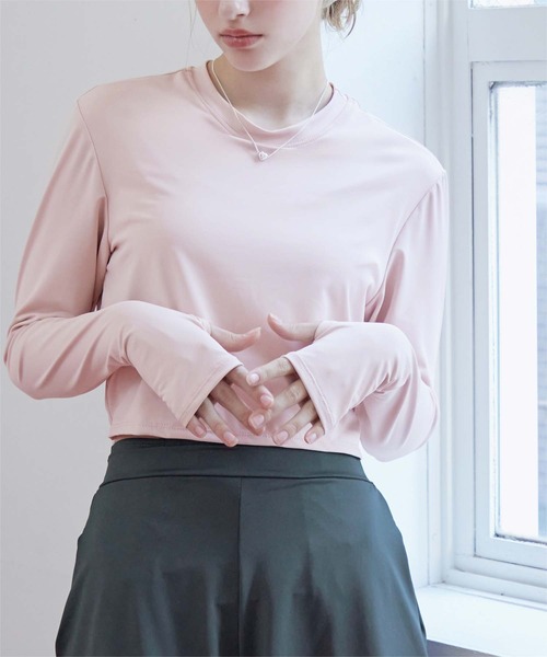 3点セット/ショートパンツ×カップ付長袖ビキニ/水着【レディース・水着