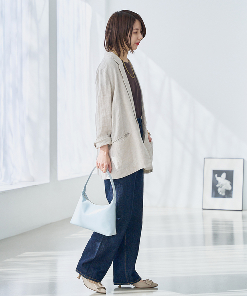 LE TALON（ルタロン）の「4.5cmバックルリボンパンプス（パンプス・レディース・ベージュ/ネイビー/イエロー・23cm/23.5cm/24cm/22cm/22.5cm/24.5cm/25cm）」の4枚目の写真