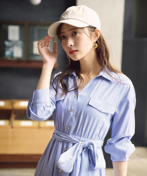 PROPORTION BODY DRESSING（プロポーションボディドレッシング）の「ロゴ刺繍キャップ / 1215184202（キャップ・レディース・ブラック/ベージュ・ﾌﾘ-）」の17枚目の写真