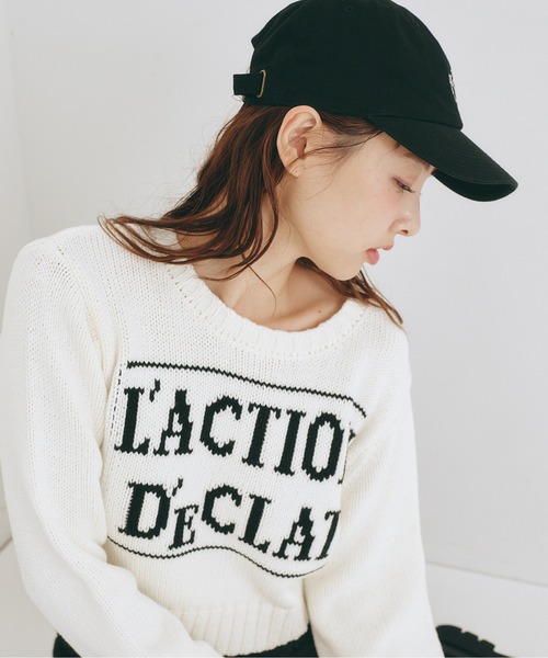 PROPORTION BODY DRESSING（プロポーションボディドレッシング）の「ロゴ刺繍キャップ / 1215184202（キャップ・レディース・ブラック/ベージュ・ﾌﾘ-）」の4枚目の写真