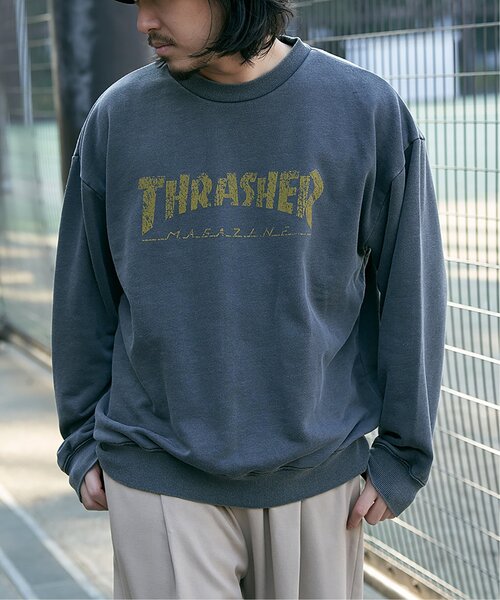 THRASHER(スラッシャー)の「THRASHER スラッシャー ピグメントスウェット(スウェット・メンズ・ホワイト/ブラック/グリーン/マスタード・M/L)」の18枚目の写真