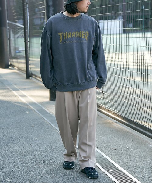 THRASHER(スラッシャー)の「THRASHER スラッシャー ピグメントスウェット(スウェット・メンズ・ホワイト/ブラック/グリーン/マスタード・M/L)」の19枚目の写真