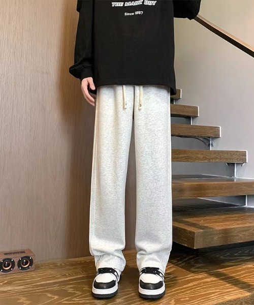 link lot(リンクロット)の「サイドプリーツライン スウェットジャージパンツ(スウェットパンツ・メンズ・グレー/ブラック・M/L)」の12枚目の写真