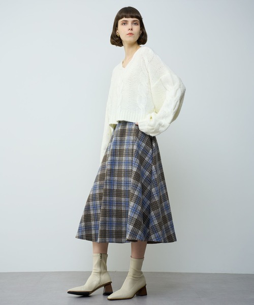 DEICY（デイシー）の「BIGケーブルニットプルオーバー（ニット/セーター・レディース・ピンク/モカ/オフホワイト・FREE）」の16枚目の写真