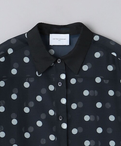 UNITED ARROWS★新品★オーガンジー プリントシャツ オーガンジー プリントシャツ｜ユナイテッドアローズ