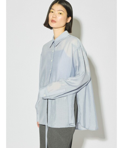 MIDIUMISOLID for Ladies ドローストリングシャツ（シャツ/ブラウス