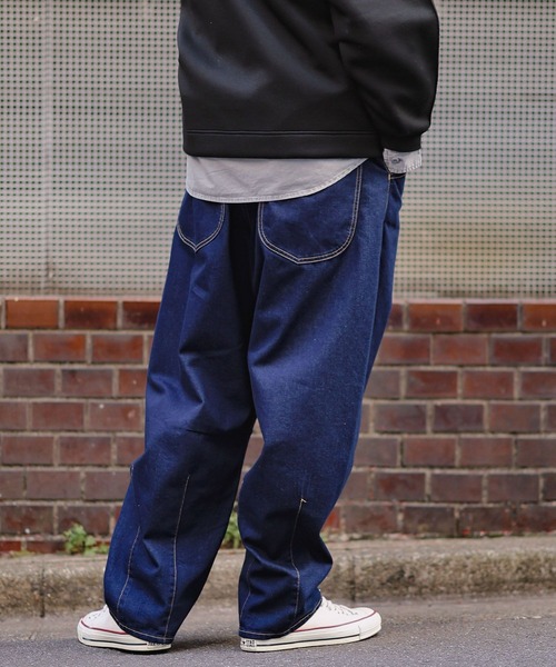 niko and...(ニコアンド)の「9oz COOLMAXライトデニムバレルパンツ【niko and ...JEANS 2025SS】(デニムパンツ・メンズ・インディゴブルー/ブラウン/ブラック・LARGE/MEDIUM)」の12枚目の写真