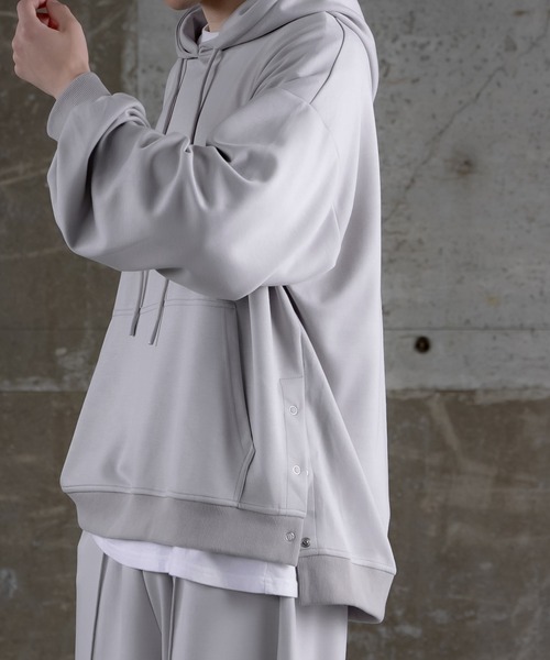 improves（インプローブス）の「サイドスナップボタン パーカー（パーカー・メンズ・ブラック/ブルー/ライトグレー/グリーン・SMALL/MEDIUM/LARGE）」の14枚目の写真