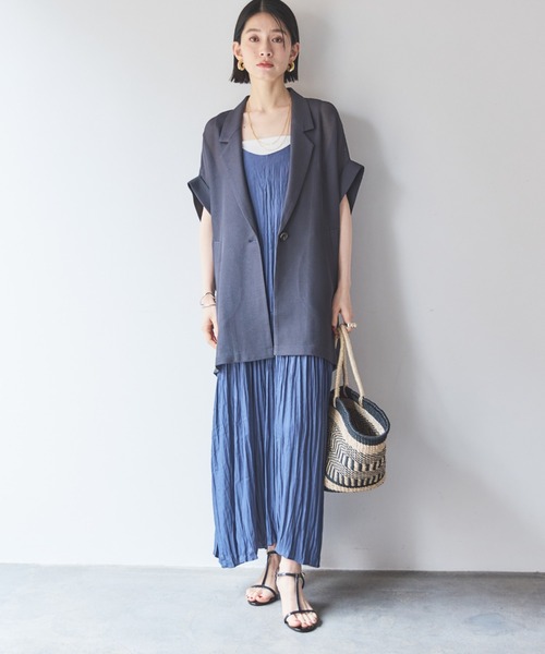 Doux archives（ドゥアルシーヴ）の「【累計販売数4000枚突破】メッシュフレンチスリーブジャケット（その他アウター・レディース・ベージュ/ブラック/チャコールグレー/ブラウン・38）」の20枚目の写真