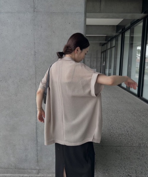 メッシュフレンチスリーブジャケット（その他アウター）｜DOUX
