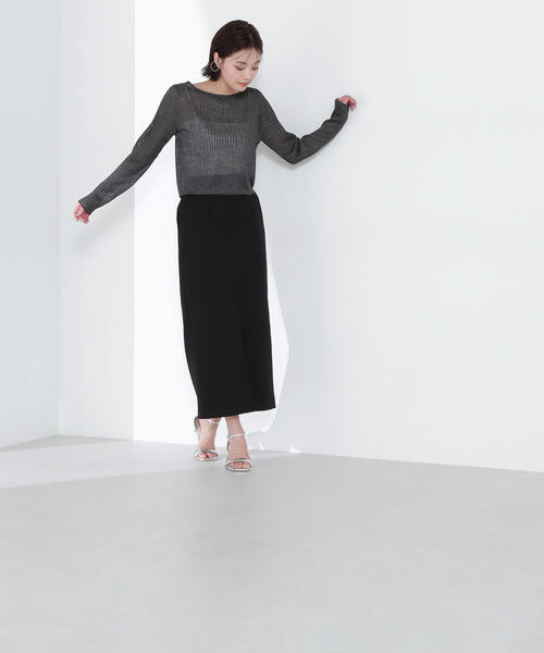 NATURAL BEAUTY BASIC(ナチュラルビューティーベーシック)の「◇【Oggi掲載】シアークロップドリブニット(ニット/セーター・レディース・グレー/ラベンダー/チャコールグレー/イエロー・FREE)」の21枚目の写真