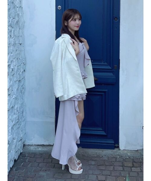 EATME（イートミー）の「ツイードテーラードジャケット（テーラードジャケット・レディース・アイボリー/ブラック/ブルー・FREE）」の15枚目の写真