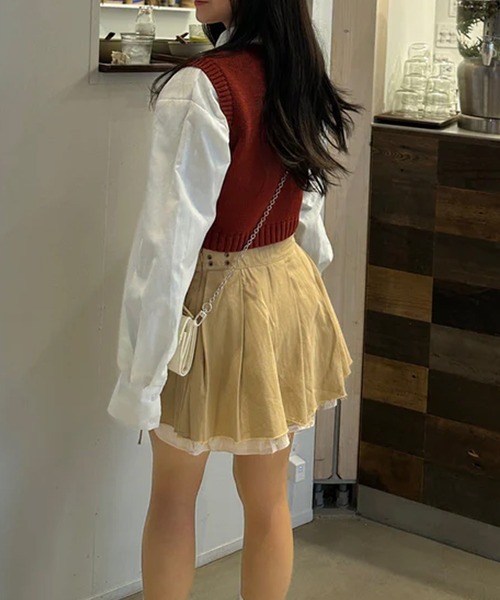 merrylatte（メリーラテ）の「ぷちカラーベスト（ベスト・レディース・ブルー/レッド・FREE）」の5枚目の写真