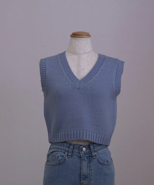 merrylatte（メリーラテ）の「ぷちカラーベスト（ベスト・レディース・ブルー/レッド・FREE）」の14枚目の写真