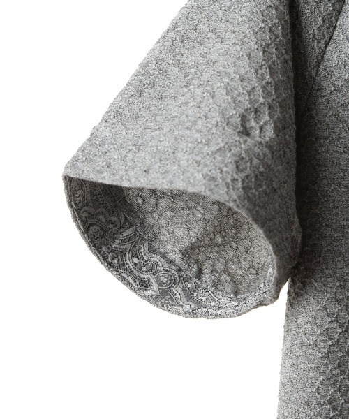 MEN'S BIGI（メンズビギ）の「シャーリングジャカードポロシャツ（ポロシャツ・メンズ・ブルー/ホワイト/グレー/ブラック・03/04/02/01）」の18枚目の写真