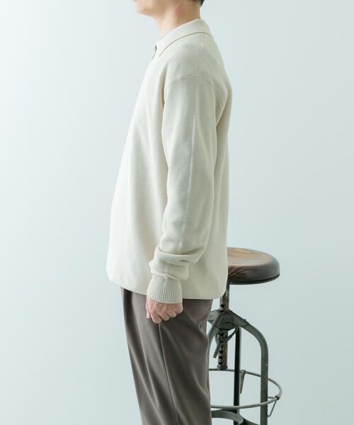 ITEMS URBANRESEARCH（アイテムズ アーバンリサーチ）の「ガーター編みスキッパーニット（ニット/セーター・メンズ・ブラウン/ナチュラル・MEDIUM/LARGE）」の12枚目の写真