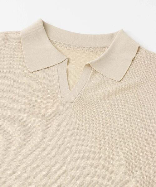 ITEMS URBANRESEARCH（アイテムズ アーバンリサーチ）の「ガーター編みスキッパーニット（ニット/セーター・メンズ・ブラウン/ナチュラル・MEDIUM/LARGE）」の15枚目の写真