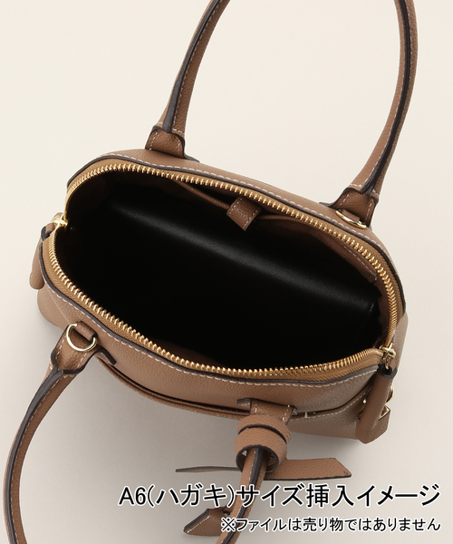 Spick & Span（スピックアンドスパン）の「《WEB限定追加》mica della valle / ミカデラヴァッレ Katia SO-0079S（ボストンバッグ・レディース・グレー/ブラック/ベージュ系その他・FREE）」の19枚目の写真
