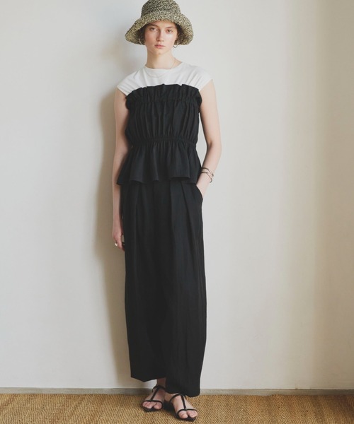 Doux archives（ドゥアルシーヴ）の「ナローストラップミュールサンダル（サンダル・レディース・ブラック/シルバー/ブラウン・23.5/24.5）」の16枚目の写真