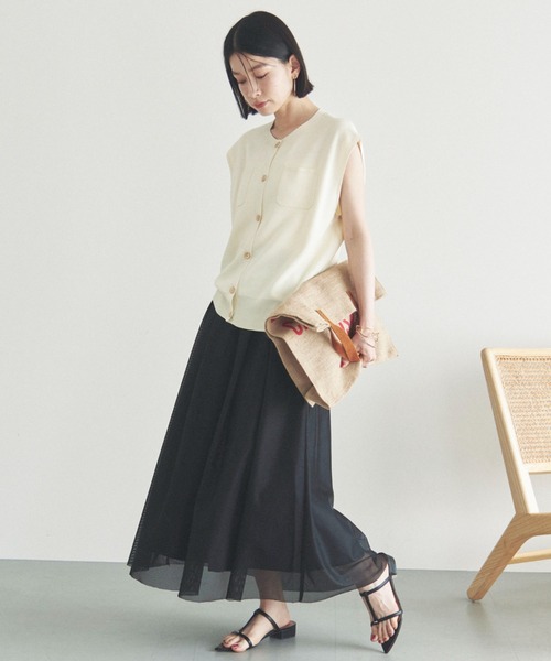 Doux archives（ドゥアルシーヴ）の「ナローストラップミュールサンダル（サンダル・レディース・ブラック/シルバー/ブラウン・23.5/24.5）」の10枚目の写真