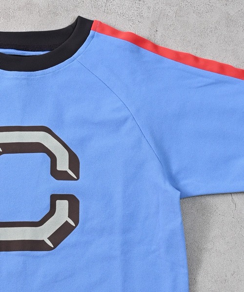 MARKEY'S（マーキーズ）の「サイドラインアルファベットTシャツ【セットアップ可能】（セットアップ・キッズ・ブルー/オフホワイト/ブラウン・150/140/130/120/110/100/95/90/80）」の14枚目の写真