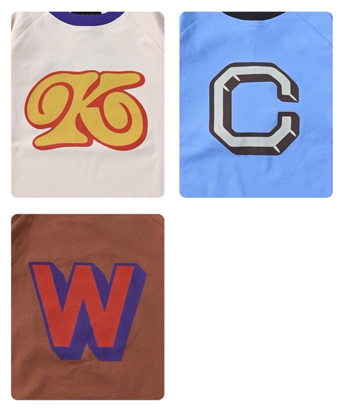 MARKEY'S（マーキーズ）の「サイドラインアルファベットTシャツ【セットアップ可能】（セットアップ・キッズ・ブルー/オフホワイト/ブラウン・150/140/130/120/110/100/95/90/80）」の18枚目の写真