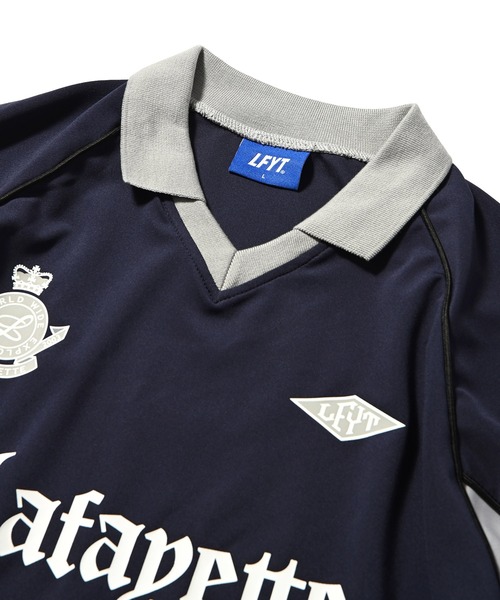 LFYT サッカーシャツ Mサイズ ダークブルー セール】LFYT ラファイエット【Lafayette】- エンブレムサッカー