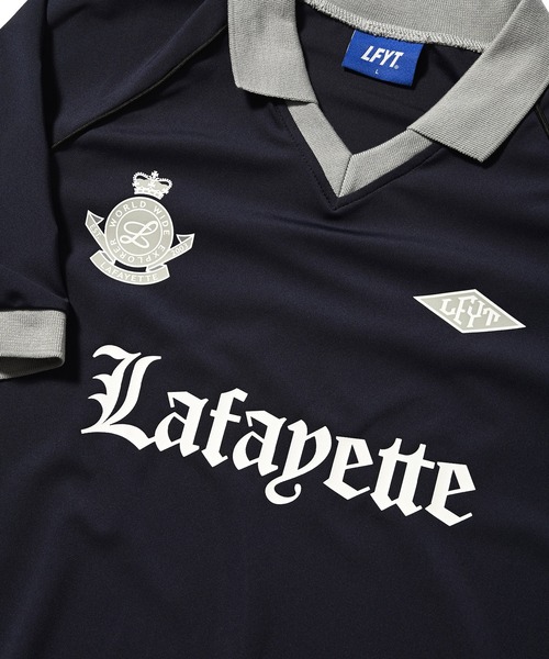 LFYT サッカーシャツ Mサイズ ダークブルー Lafayette LFYT ラファイエット シャツ PLEASURE SOCCER JERSEY