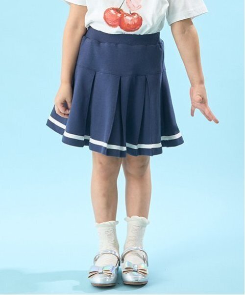 ブループリーツスカート インナーパンツ付き セール】プリーツスカート(インナーパンツ付き)（スカート